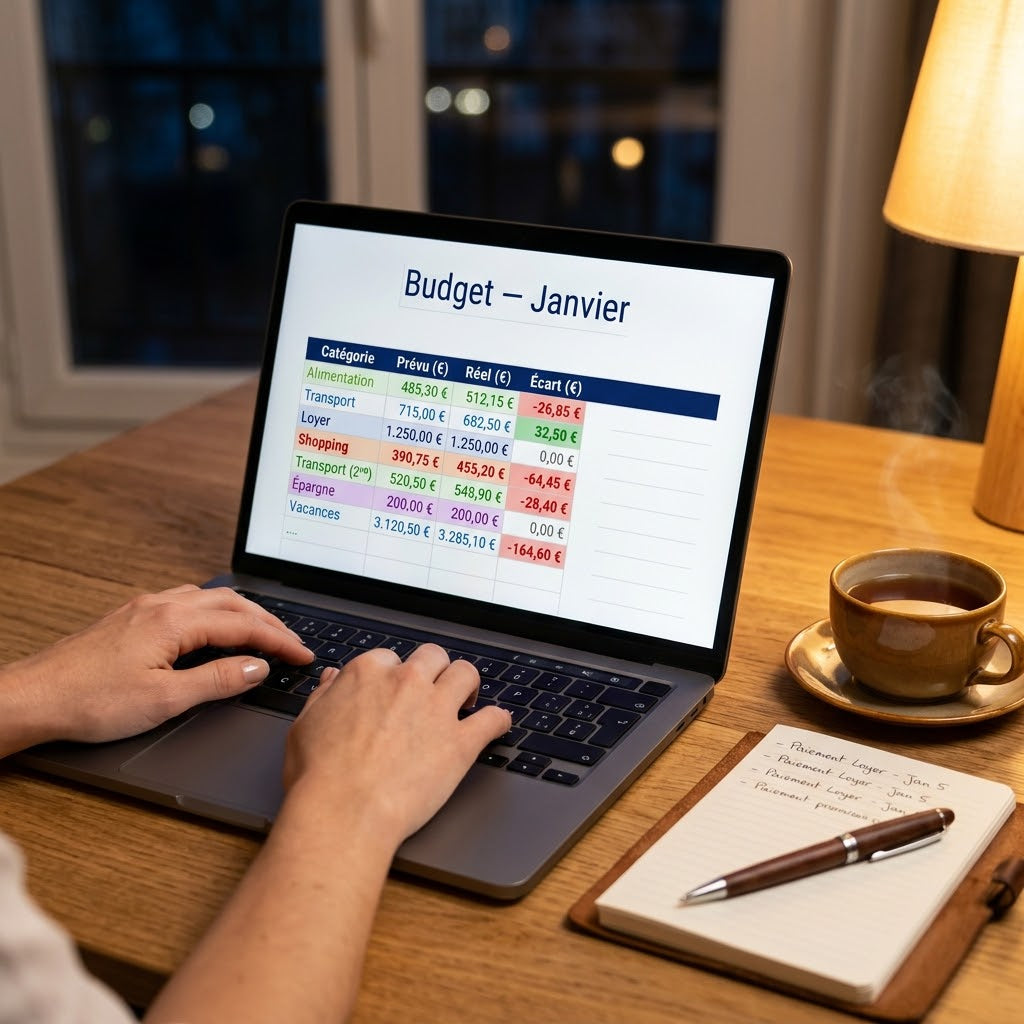 Budget Mensuel Automatisé — Tableau Excel avec Suivi Annuel