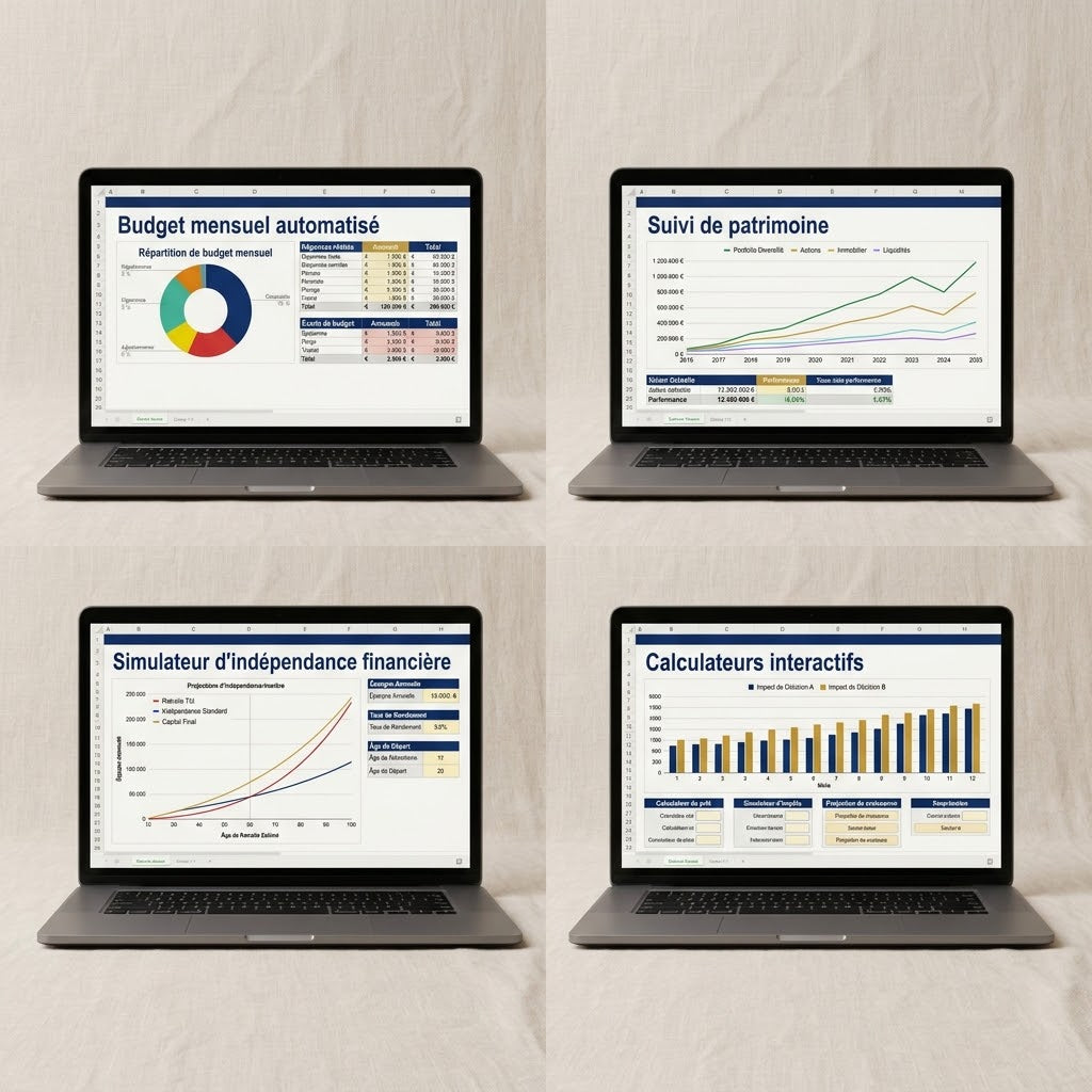 Pack Complet — Les 4 Outils Excel Épargne & Investissement