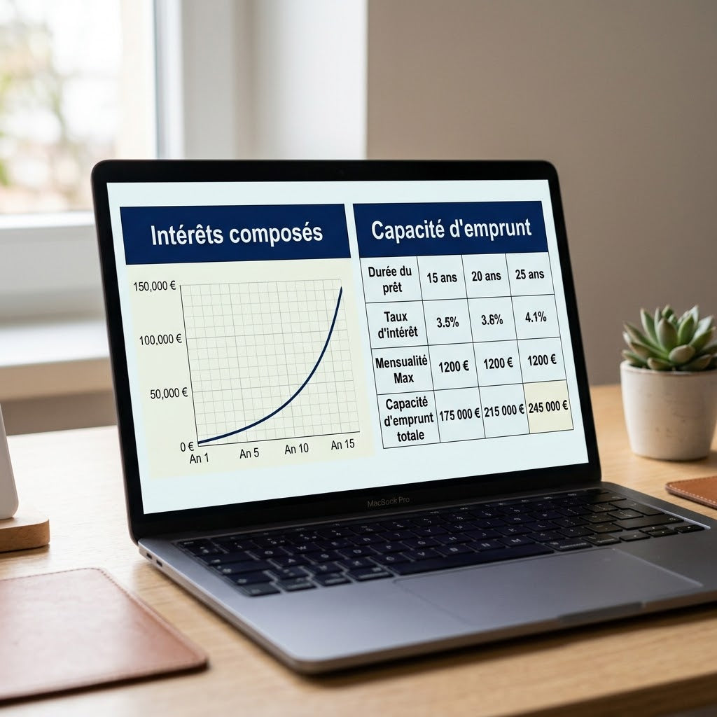 Pack Calculateurs Excel — Intérêts Composés & Capacité d'Emprunt