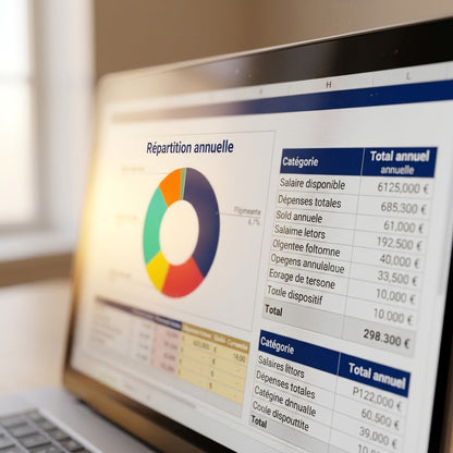 Budget Mensuel Automatisé — Tableau Excel avec Suivi Annuel