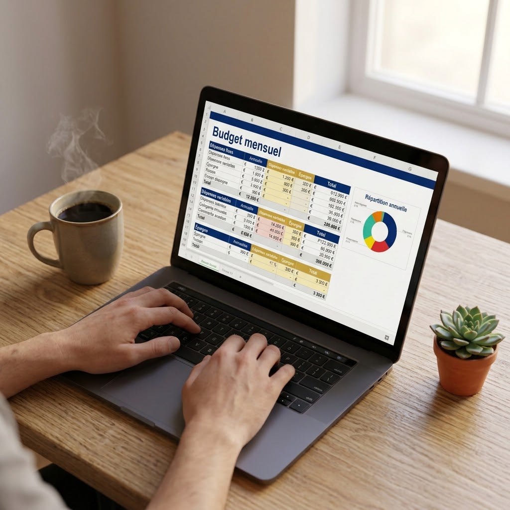Budget Mensuel Automatisé — Tableau Excel avec Suivi Annuel