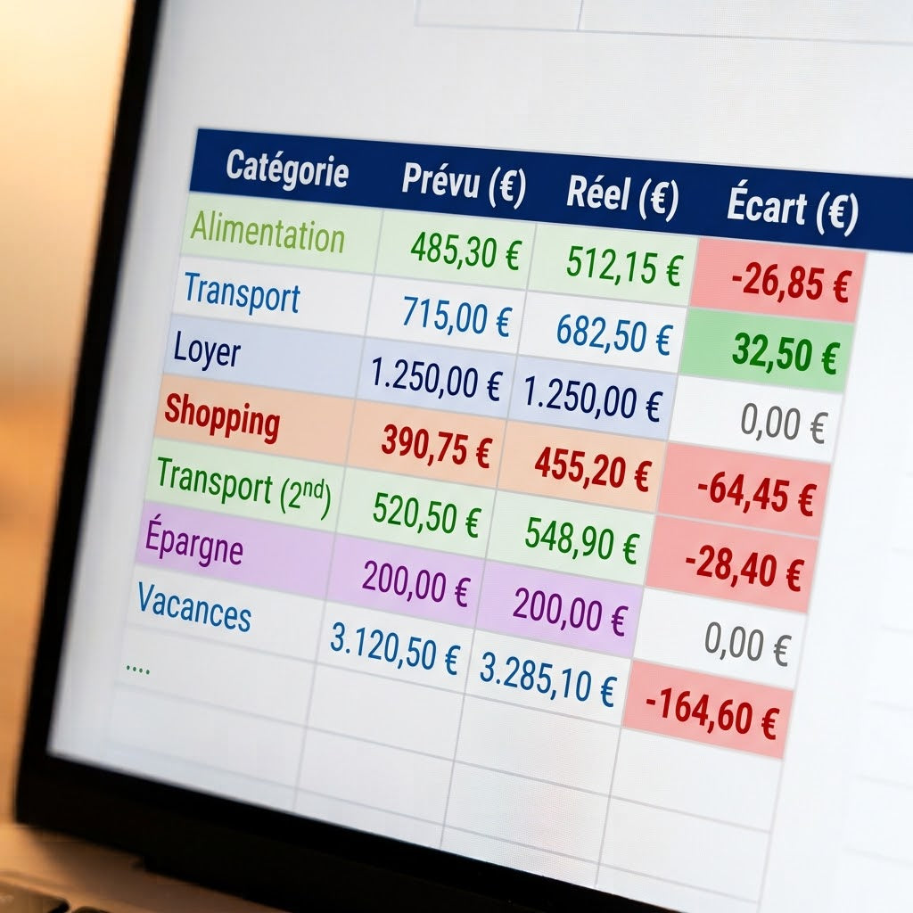 Budget Mensuel Automatisé — Tableau Excel avec Suivi Annuel